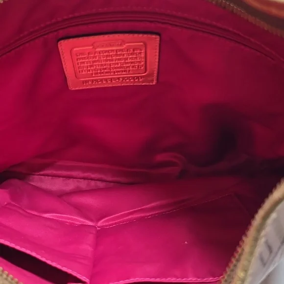 Coach Tattersall Graffiti Convertible Hobo Bag F13309 Cream Multicolor Shoulder - Picture 9 of 11